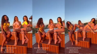 Paty Doce Luiza Marcato Aline Limas Show Off Their Hot Bodies