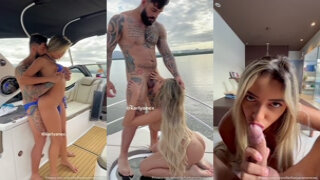 Karlyane Menezes Fucking On Boat With Friend Riding And Sucking Cock